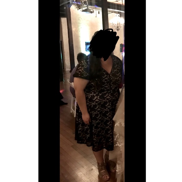 Black Lace Torrid Dress - Size 3 - Picture 5 of 5